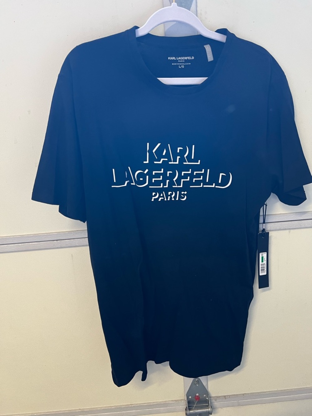 Karl Lagerfeld Black Short Sleeve Logo Tee